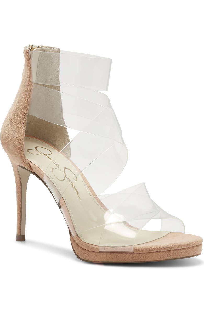 Jessica Simpson Dysti Clear Sandal, Main, color,