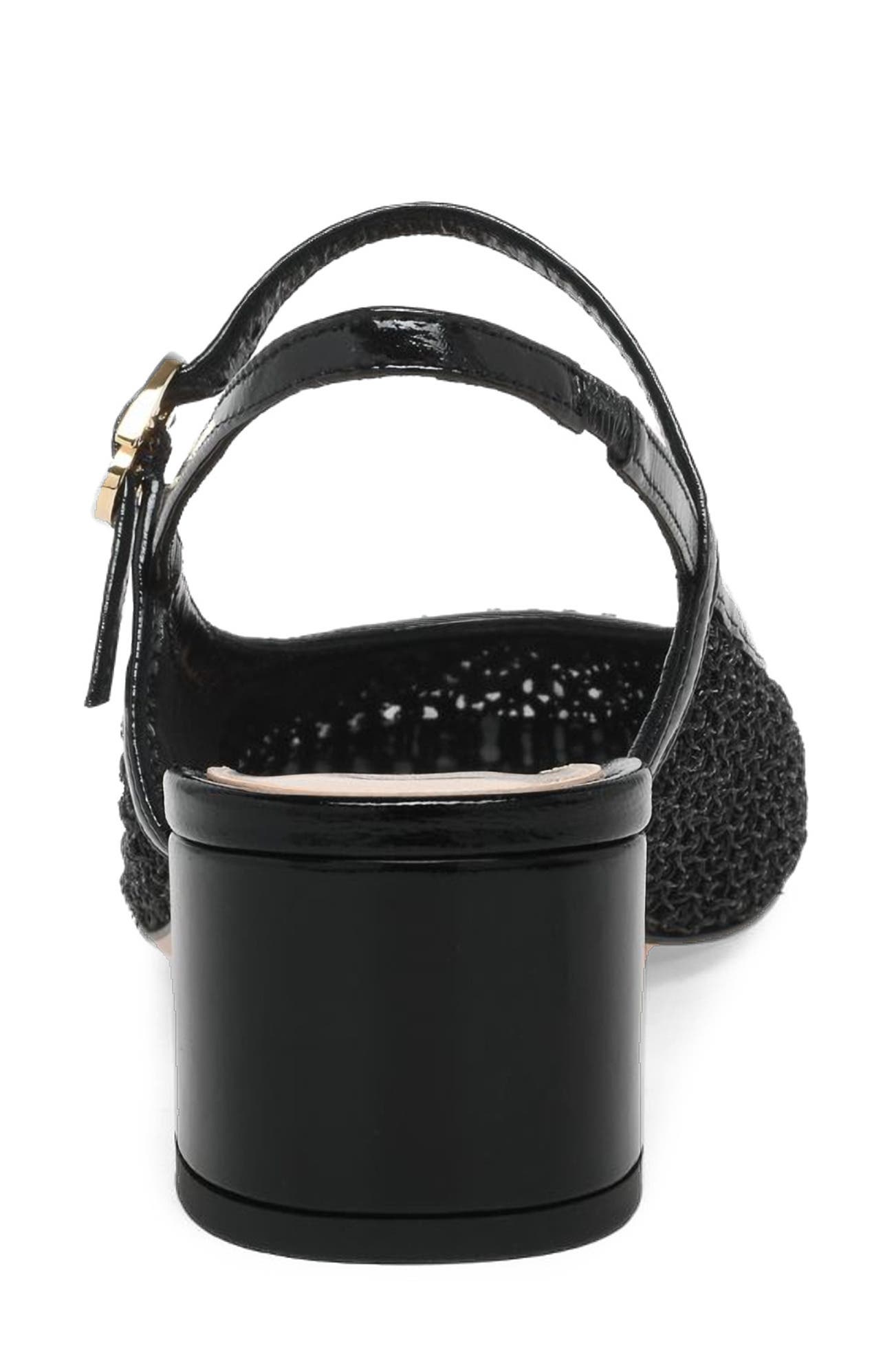 Francoise Pump, Alternate, color, Black Fabric and Nappa