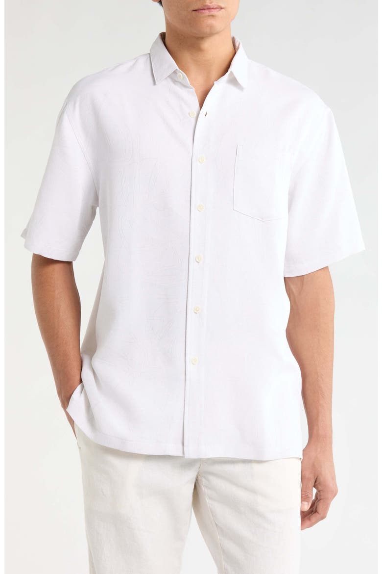 Electric Fern Short Sleeve Shirt, Main, color, SHELL