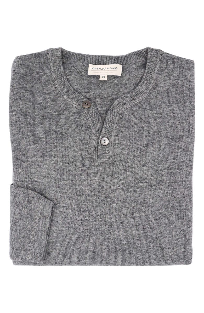 Lorenzo Uomo Men's Wool & Cashmere Henley Sweater, Main, color,