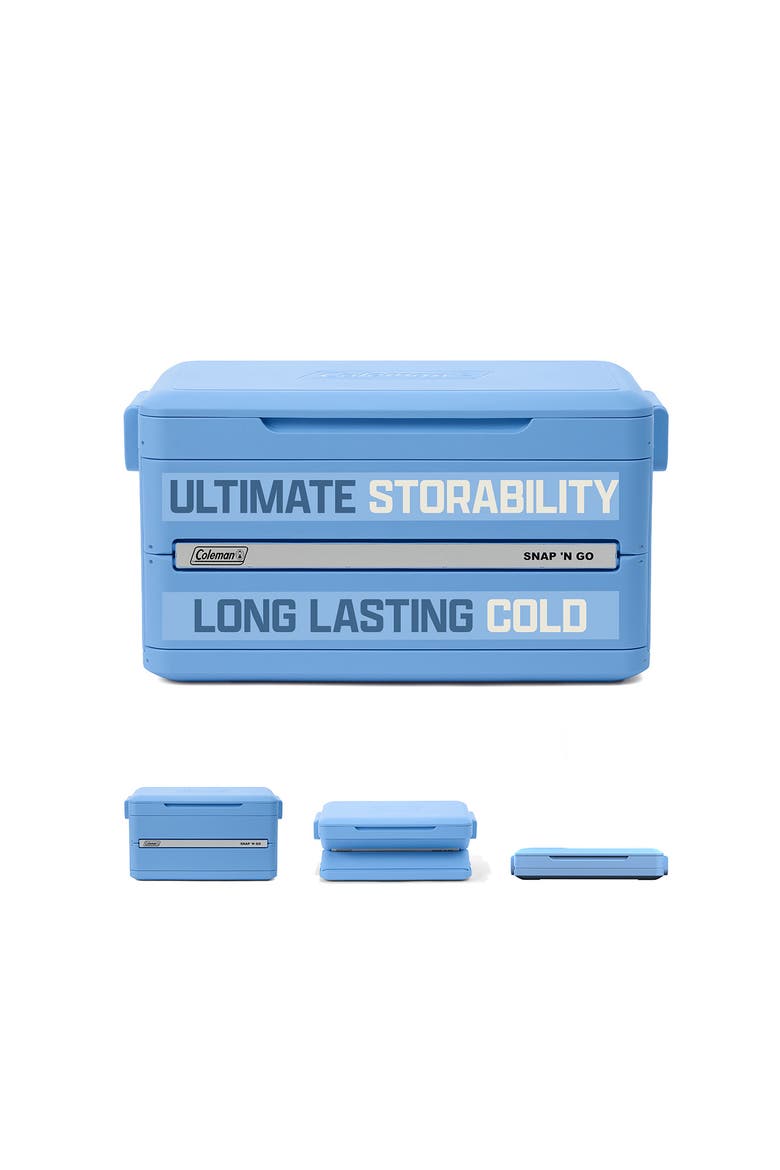 Snap 'N Go 45-Quart Collapsible Hard Cooler, Alternate, color, DayDream Blue