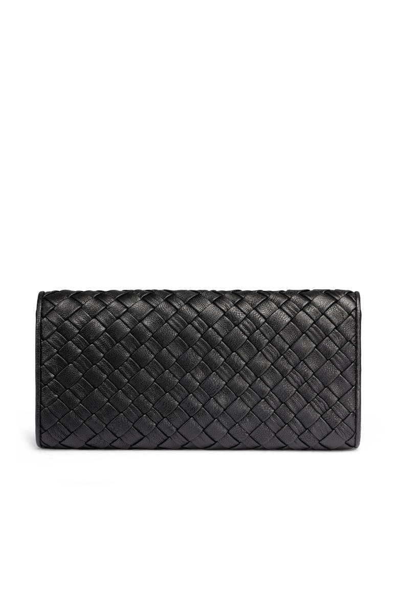 Amagansett Flap Wallet, Alternate, color, Black/Gold