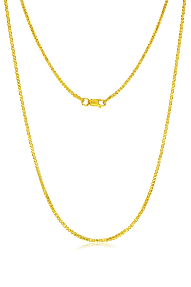 14k Gold Fill Box Chain Necklace, Main, color, GOLD