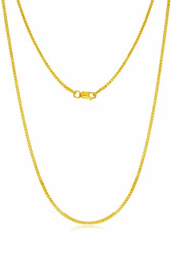 14k Gold Fill Box Chain Necklace