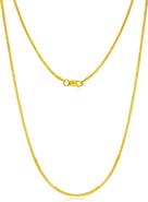 SIMONA 14k Gold Fill Box Chain Necklace