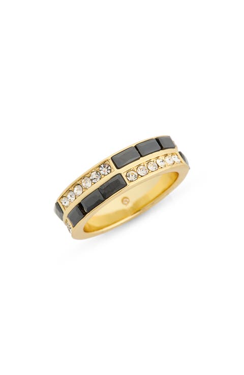 Art Deco Crystal Band Ring
