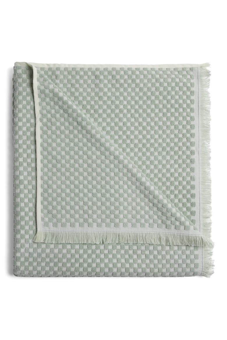 Riviera Organic Cotton Beach Towel, Main, color, SAGE