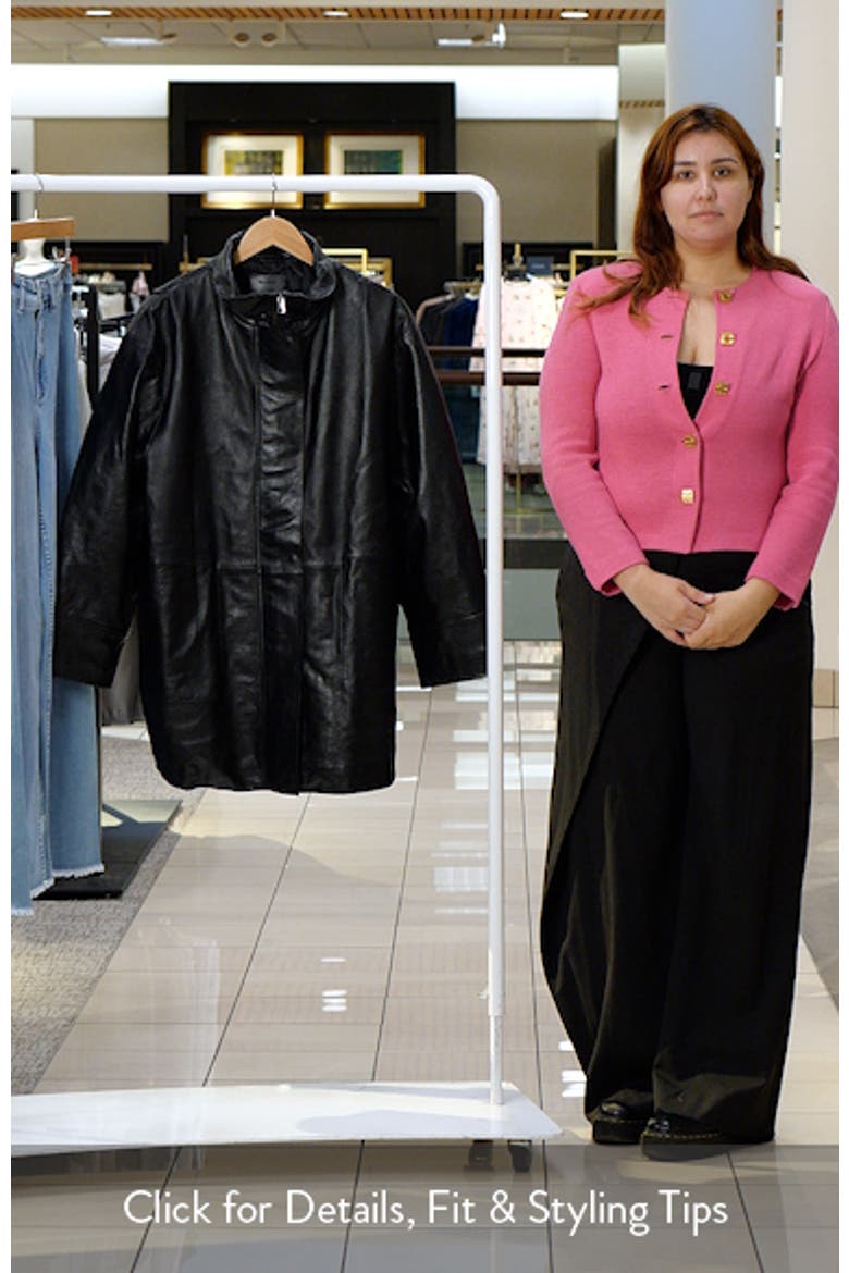 Oversize Faux Leather Jacket video