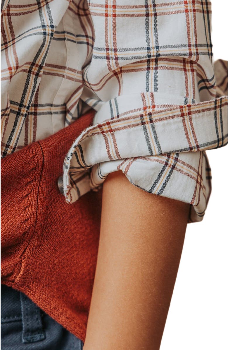 Hope & Henry Boys' Organic Stretch Poplin Shirt, Kids, Alternate, color, 