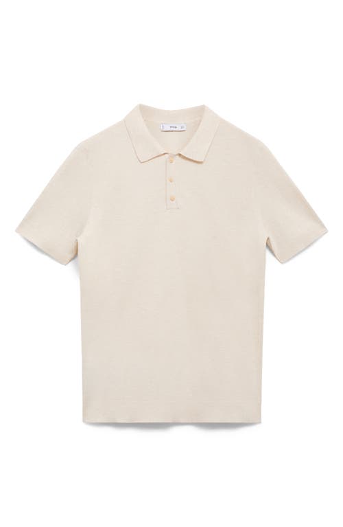 Mango Band Collar Linen & Cotton Button-up Shirt In Gray