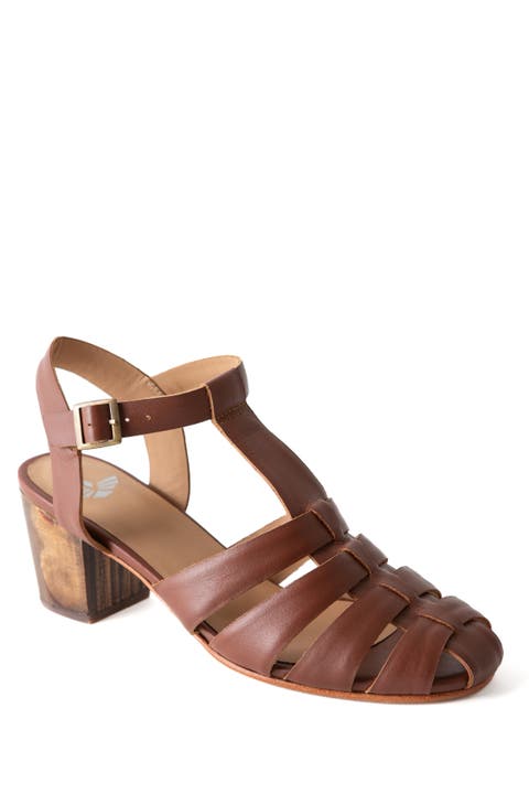 Golde Heeled Fisherman Sandal