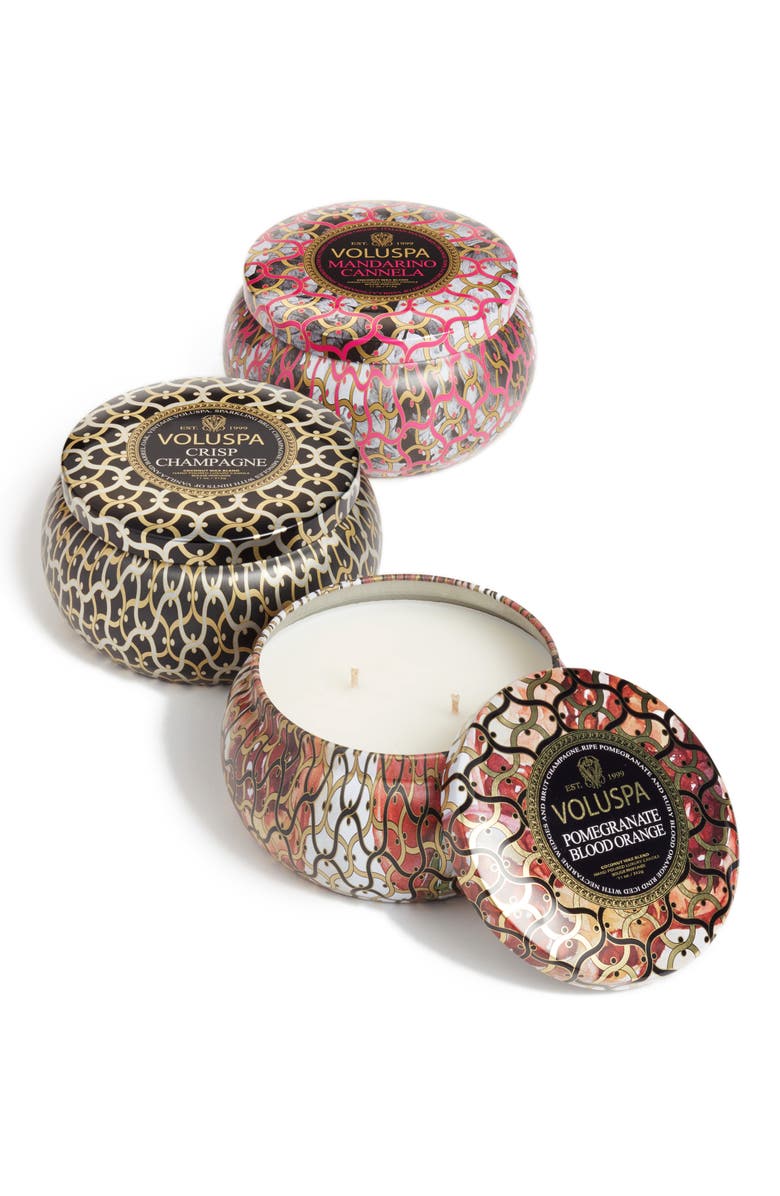 Voluspa Maison Noir Two-Wick Candle Trio, Alternate, color, 