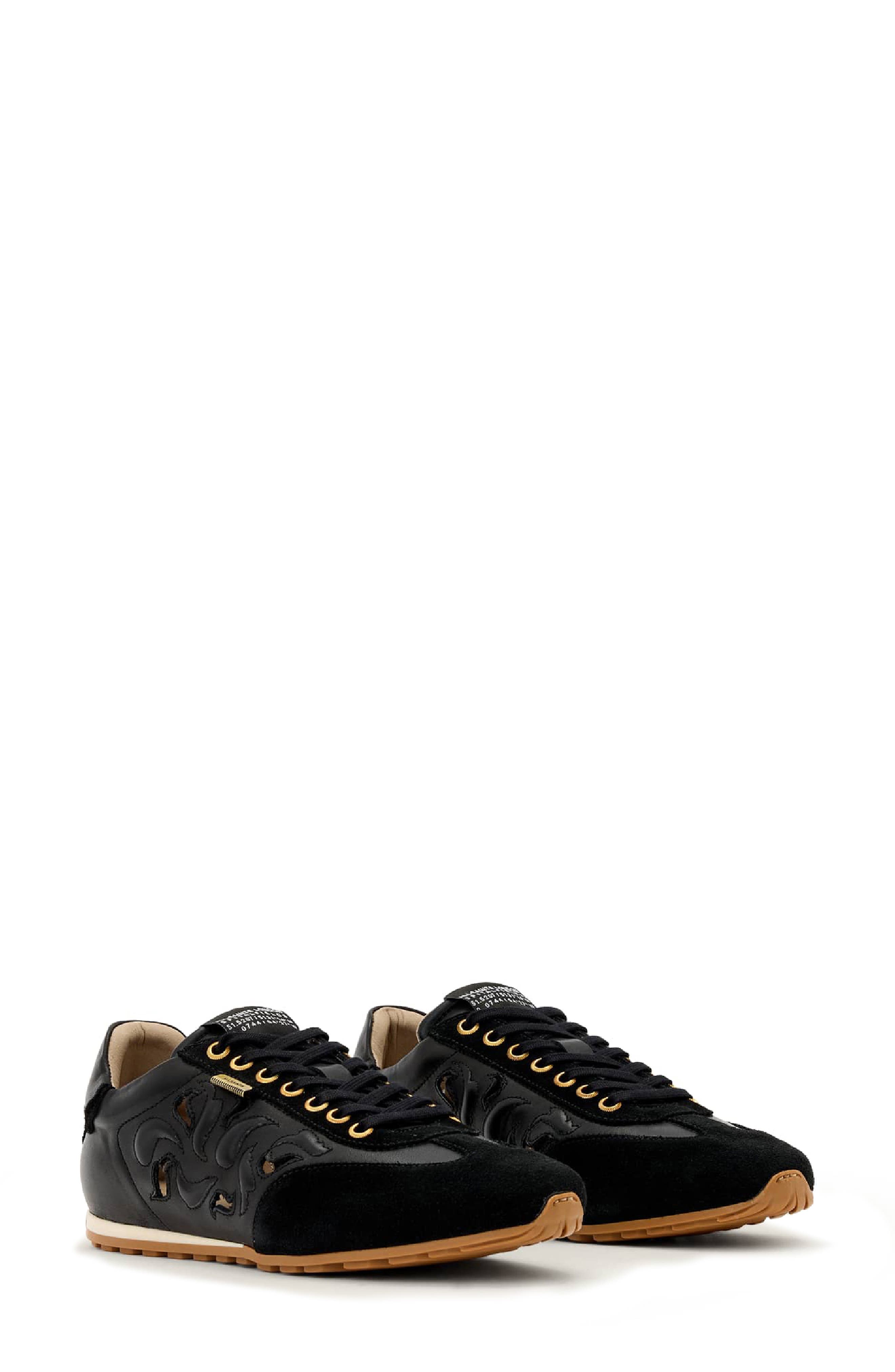 AllSaints Liam Western Sneaker, Main, color, Black