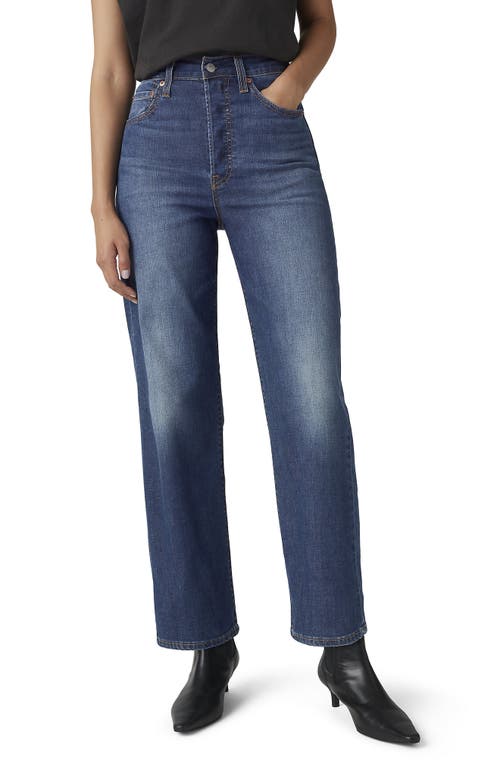 Levi's Ribcage High Waist Ankle Straight Leg Jeans In Blue