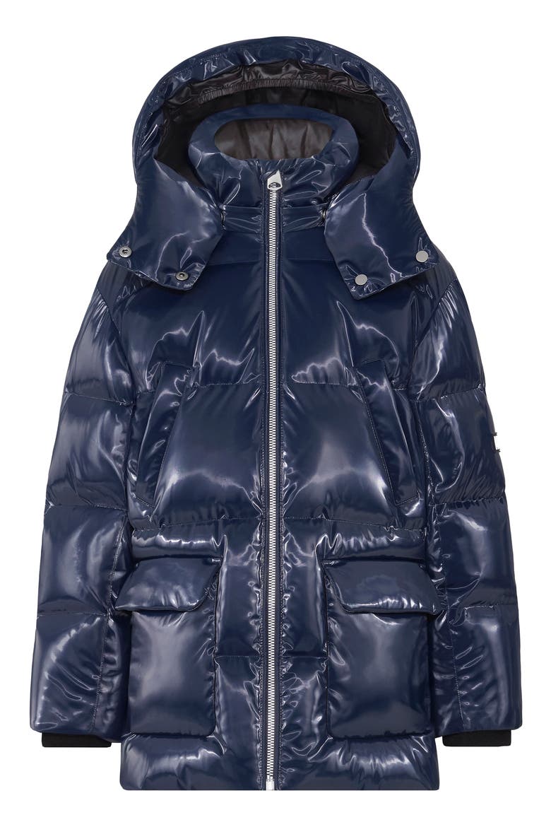 Kennie-Glo Puffer Coat, Main, color, MARINE BLUE