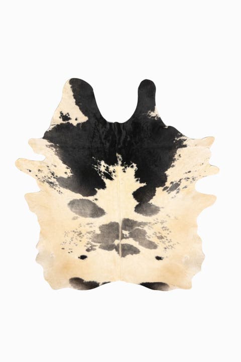 Eco Hides RH Rugs Audrey Black and white Cowhide Rug 9'5" × 6'7"