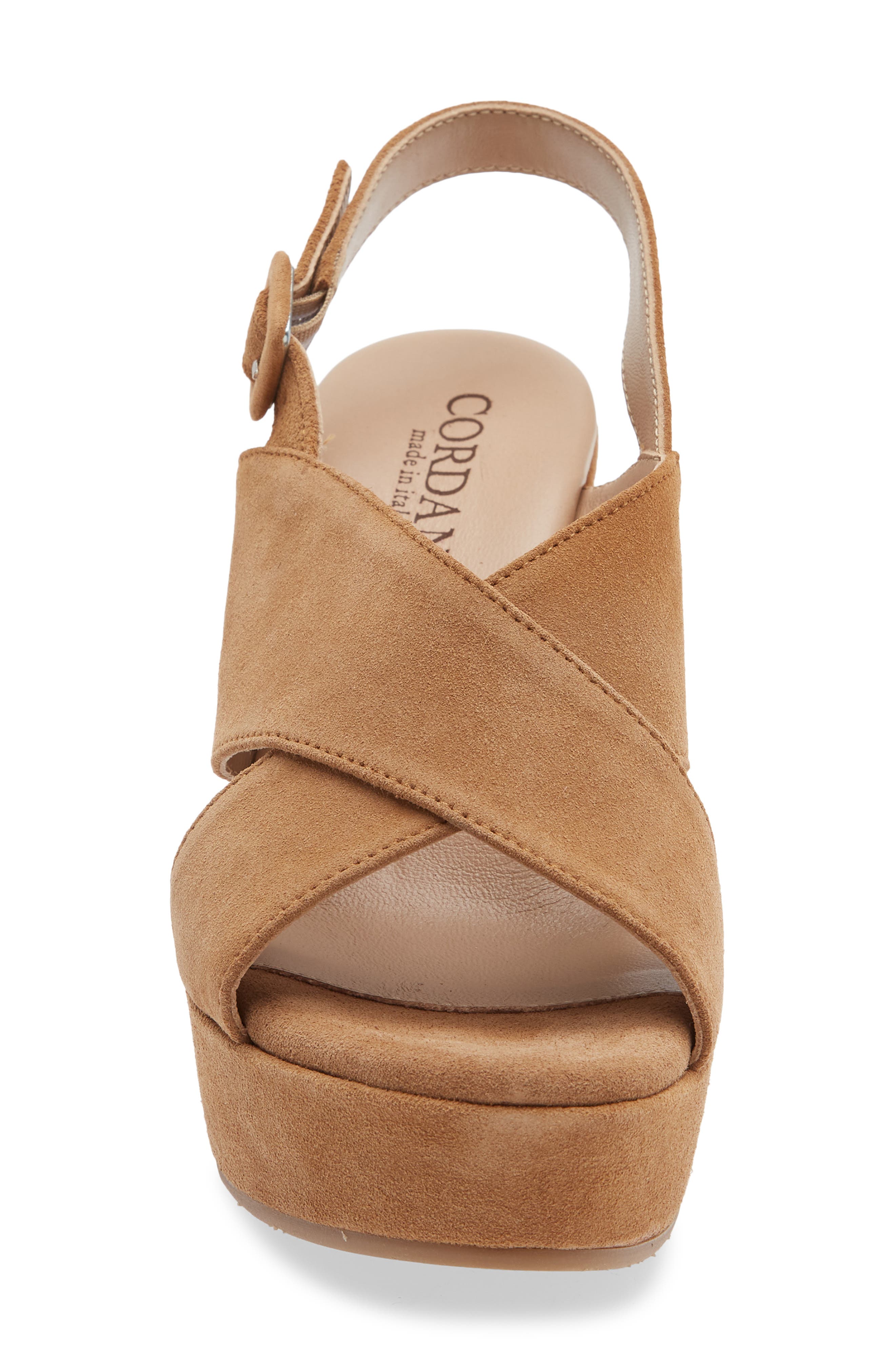Cordani Teresa Slingback Platform Sandal, Alternate, color, Fawn Suede