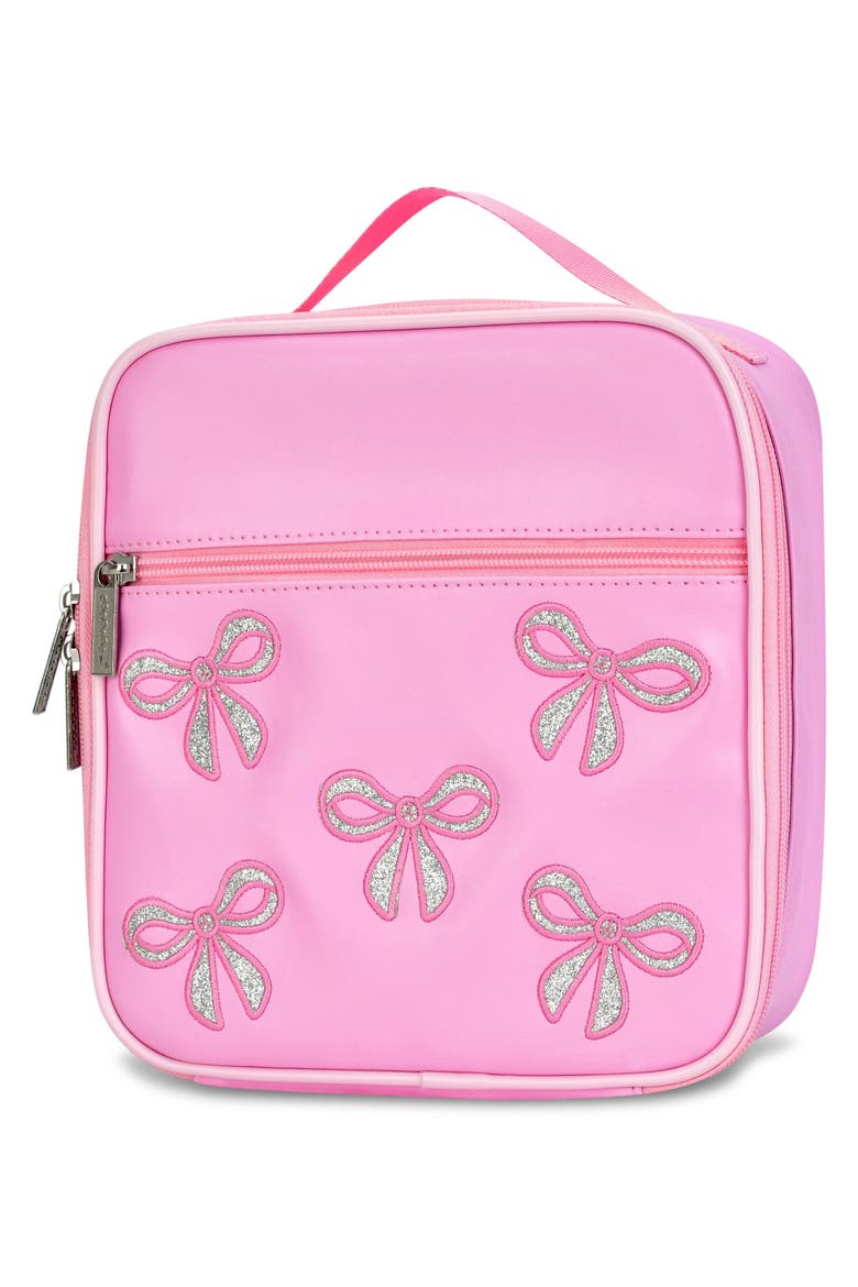 Kids' Glitter Bows Lunchbox, Alternate, color, PINK
