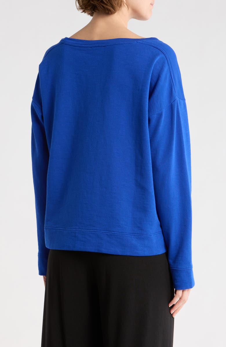 Eileen Fisher Ballet Neck Box Top, Alternate, color, Lapis