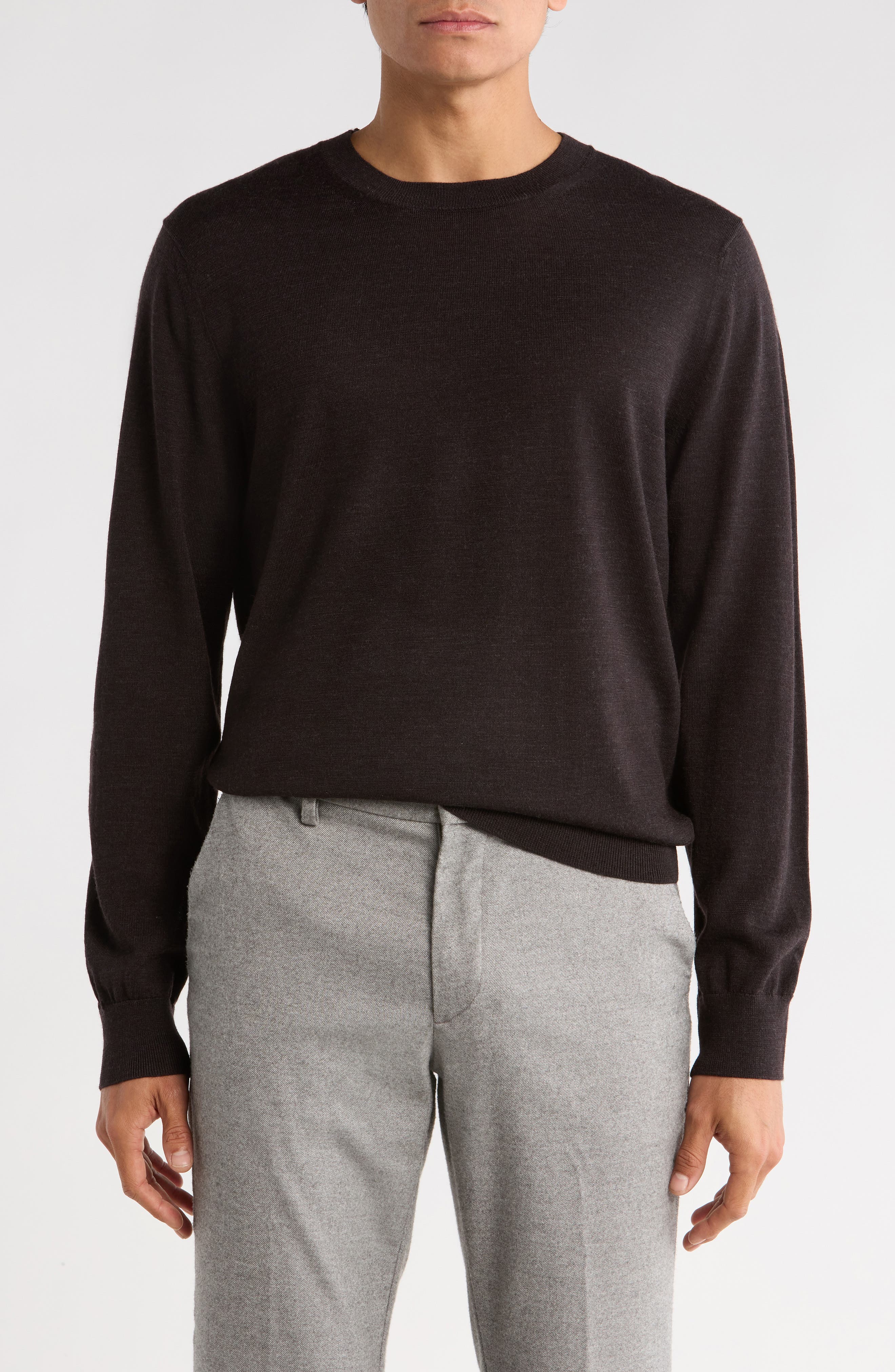 Crew Neck Merino Wool Sweater - image 3