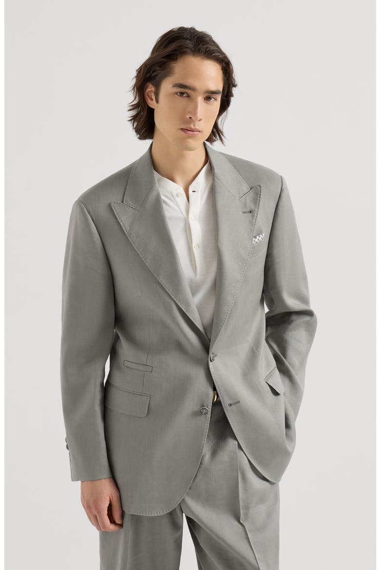 Gabardine blazer, Main, color, Khaki