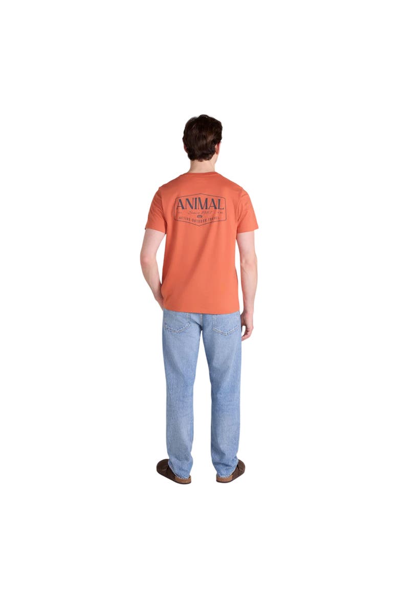 Jacob Back Print Logo T-Shirt, Alternate, color, Bright Orange