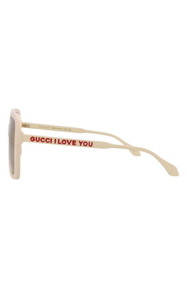 Gucci 58mm Square Sunglasses, Alternate, color,