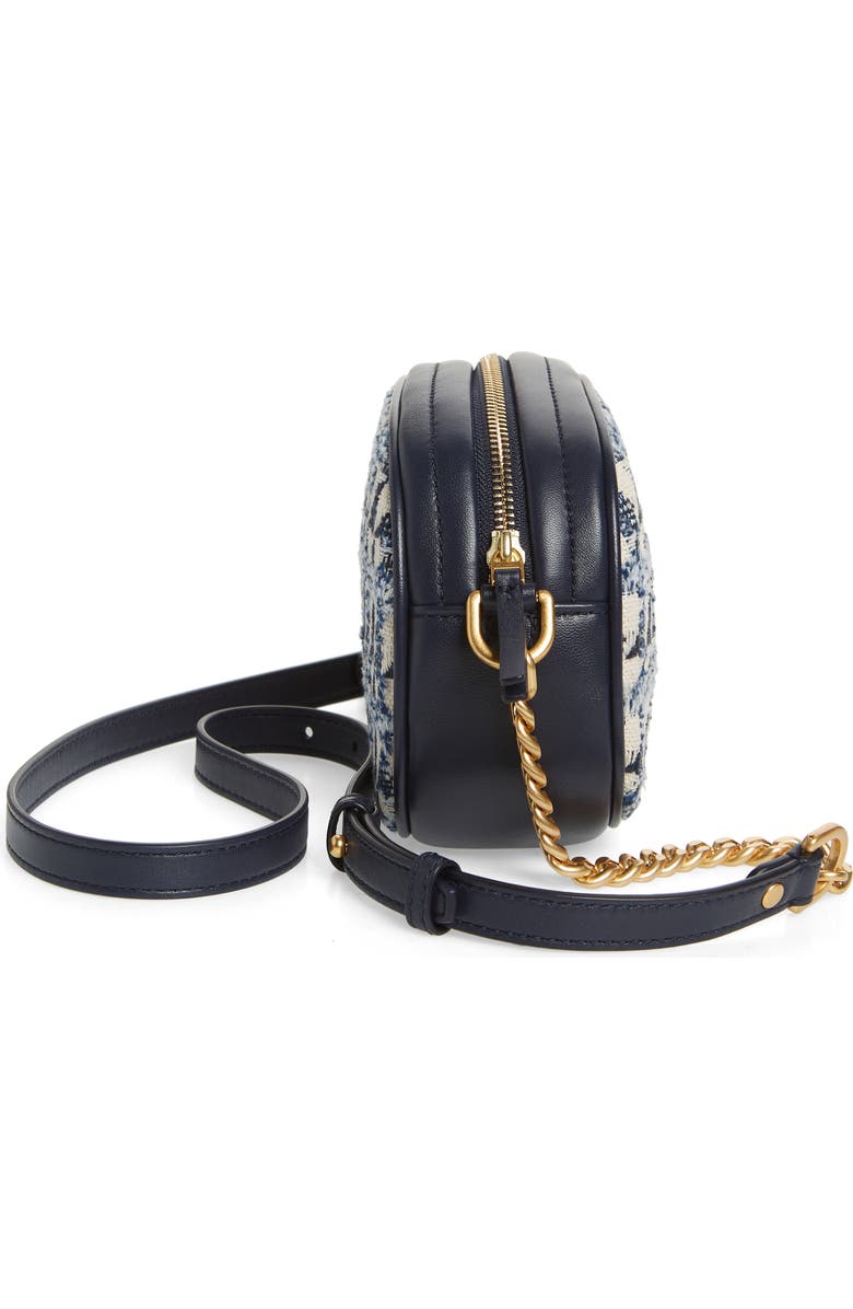 Tory Burch Small Kira Chevron Tweed Camera Bag, Alternate, color,