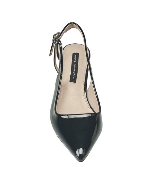 French Connection Women's Vichy Double Strap Slingback In Black