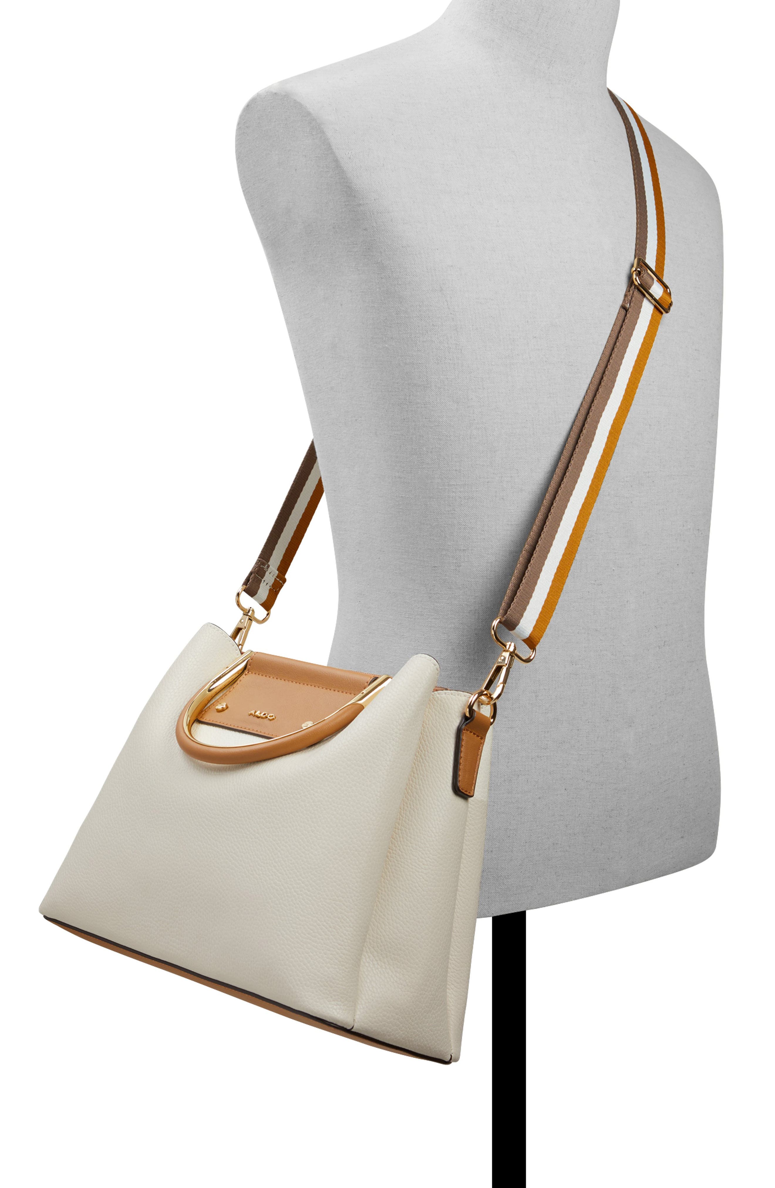 Sloana Faux Leather Crossbody Bag, Alternate, color, BEIGE