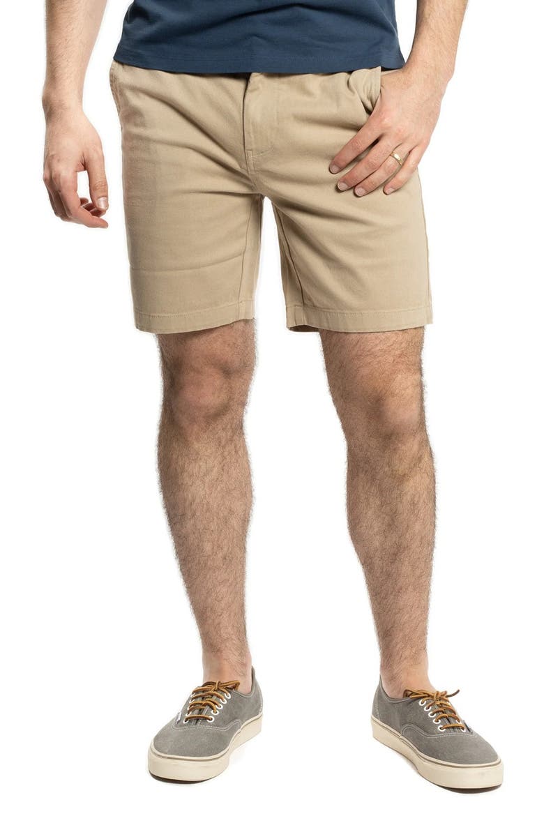 Stretch Chino Shorts 7 Inch, Alternate, color, Khaki