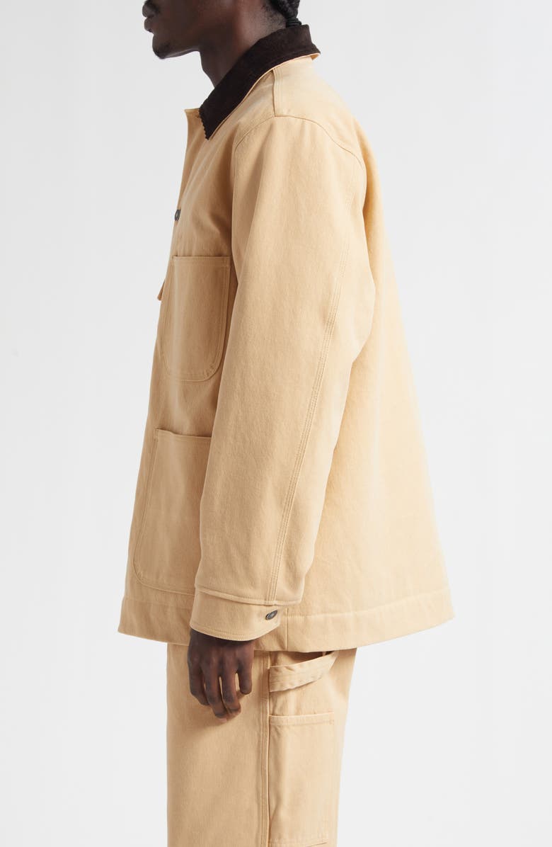 Sky High Farm Workwear Gender Inclusive Cotton Canvas Chore Coat, Alternate, color, Beige