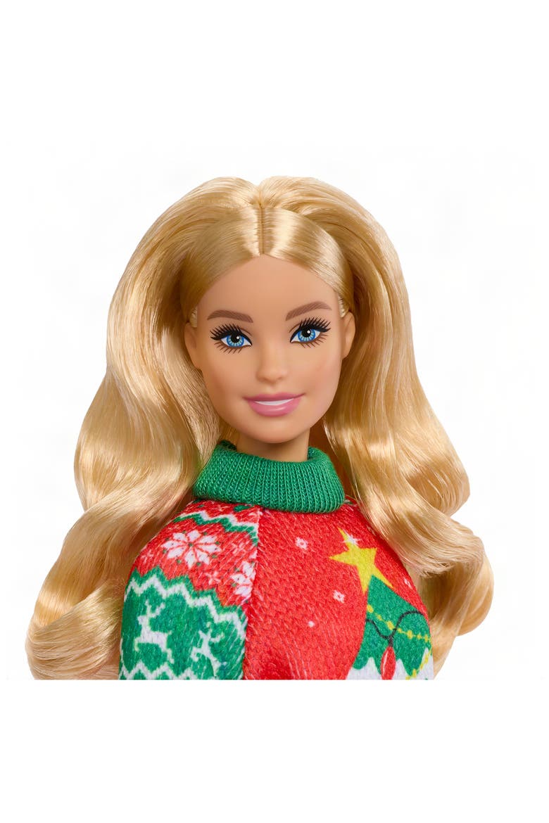 Holiday Sweater Doll, Alternate, color, BLONDE