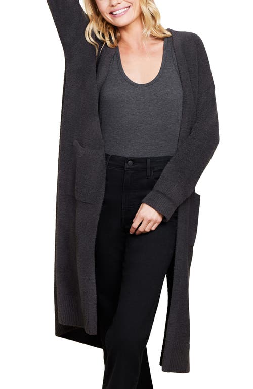 Barefoot Dreams ® Cozychic® Luxe High Slit Long Cardigan In Black