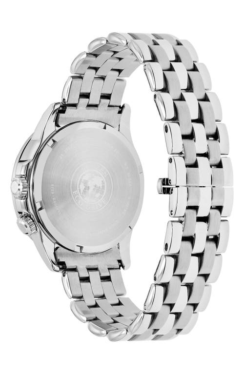 Citizen Calendrier Mens Multi-function Silver Tone Stainless Steel Bracelet Watch Bu2021-51l In Metallic