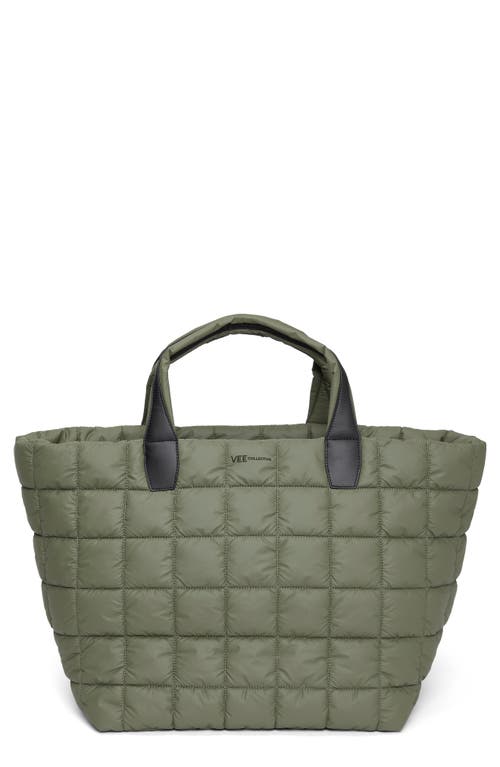 VeeCollective Porter Water Repellent Quilted Weekend Bag in Moss at Nordstrom