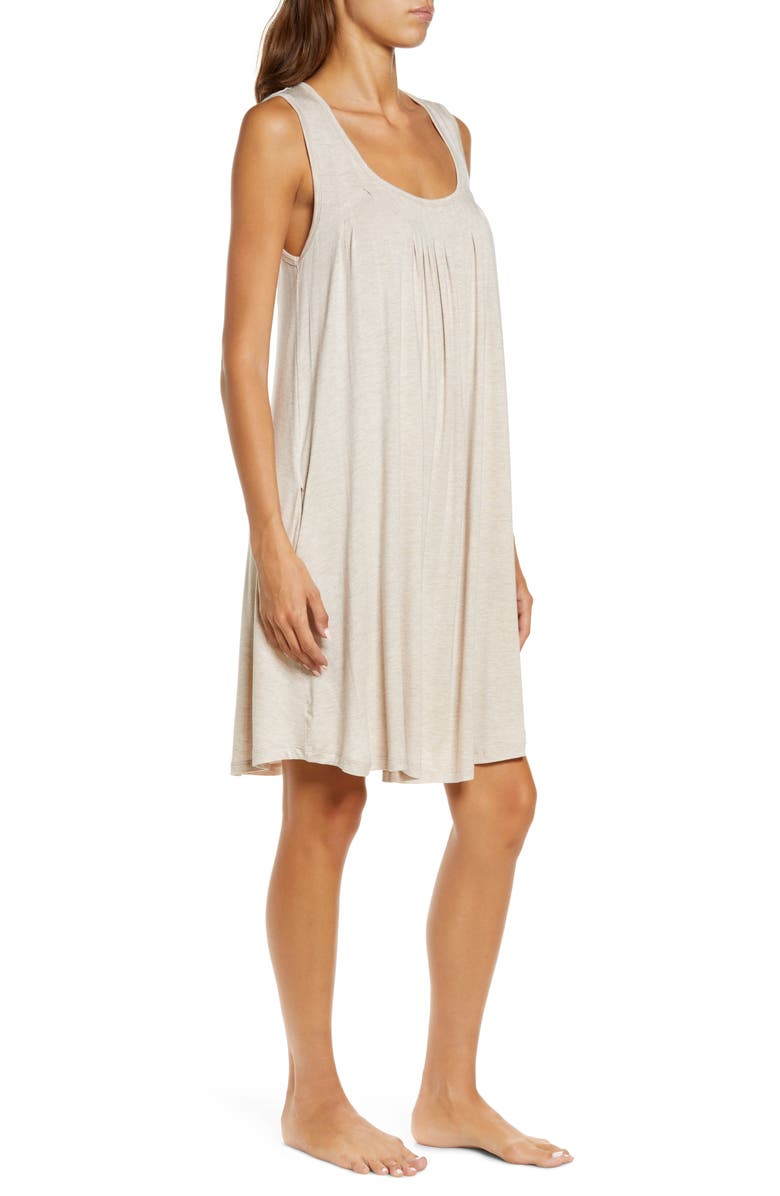 Papinelle Women's Pleat Front Sleeveless Nightgown, Alternate, color,