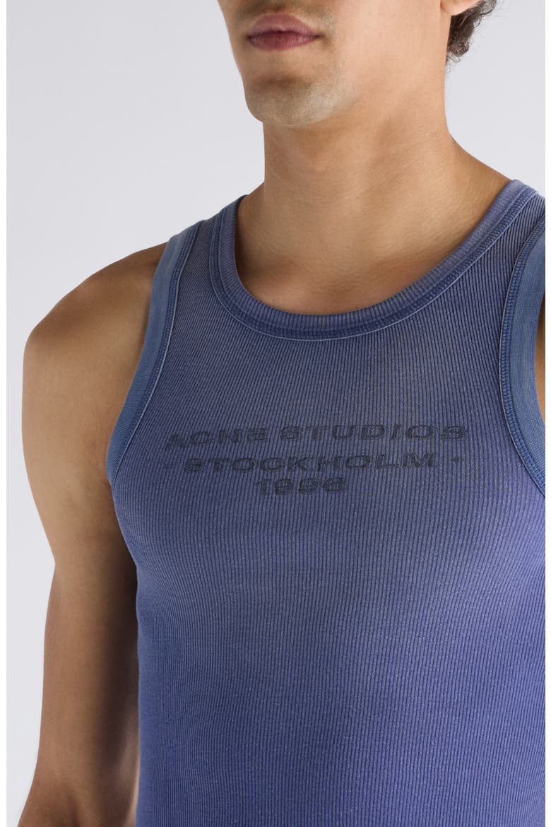 Eitch U Sunkissed Rib Tank Top, Alternate, color, NAVY