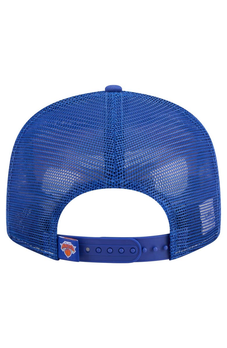 New Era Men's New Era  Orange/Blue New York Knicks Outdoor Split Panel 9FIFTY Snapback Hat, Alternate, color, Orange