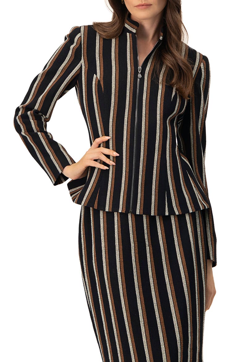 Striped Jacket, Main, color, Black