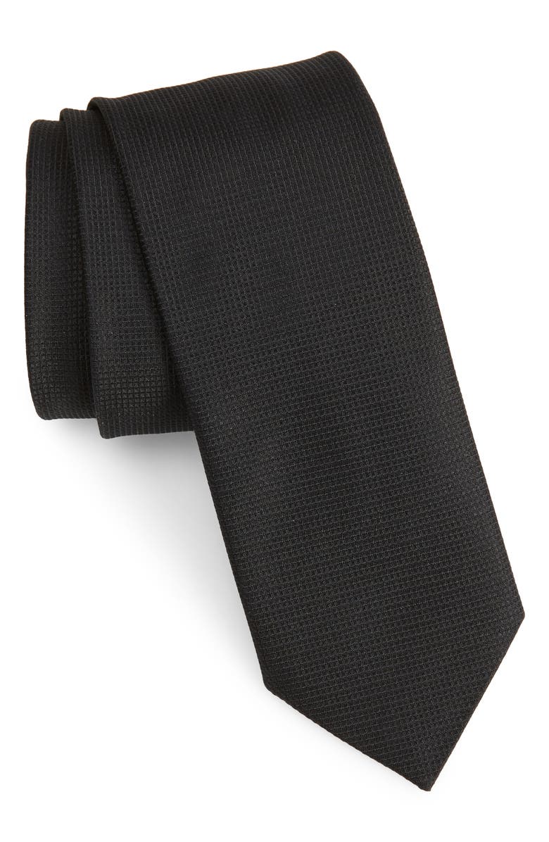 BOSS SOSS Solid Silk Tie, Main, color, 
