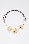 Bimba y Lola Brushed Gold Sun And Animal Necklace