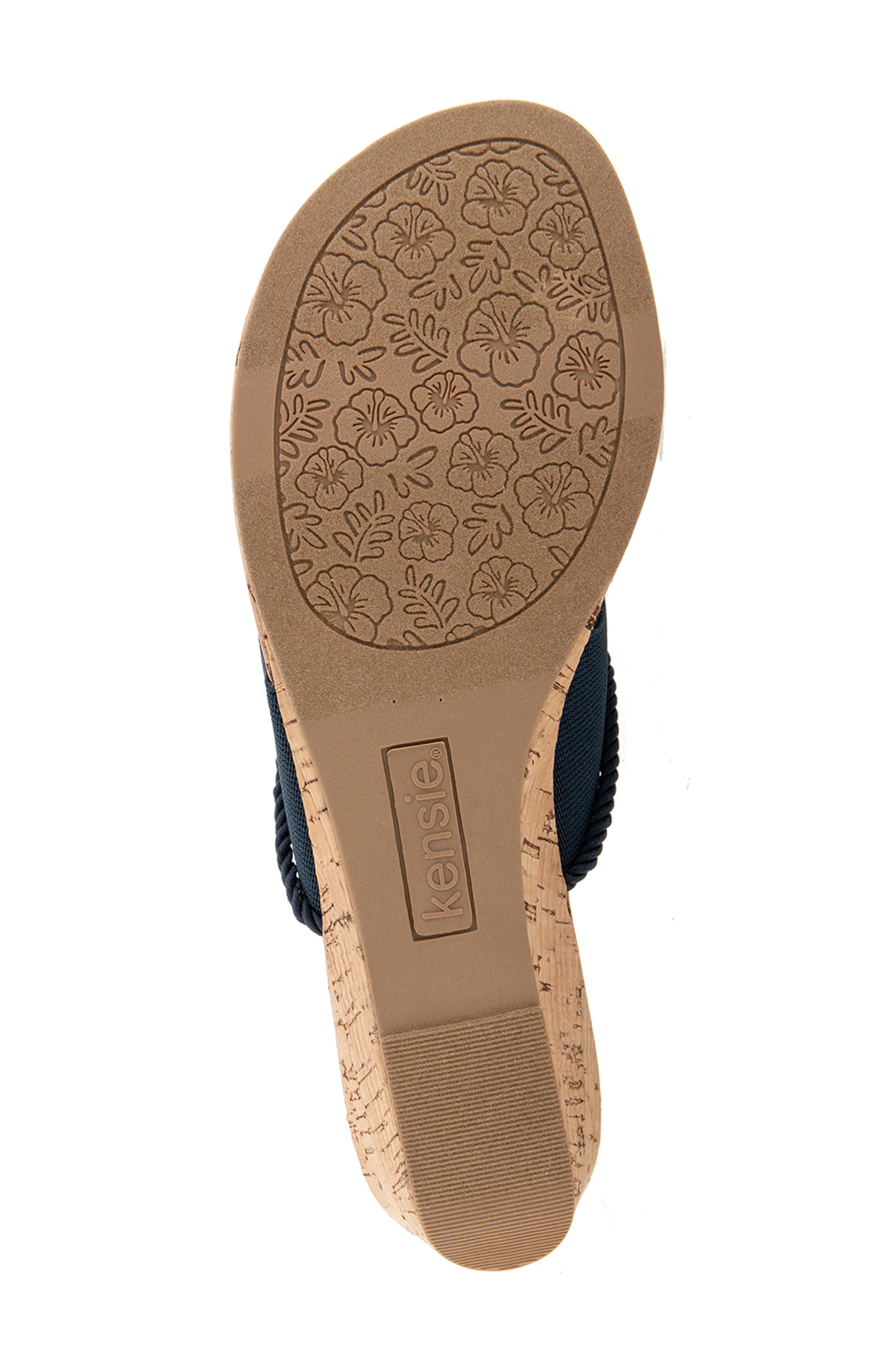Deborah Wedge Sandal, Alternate, color, NAVY