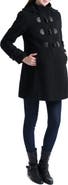 Kimi and Kai Paisley Wool Blend Maternity Duffle Coat