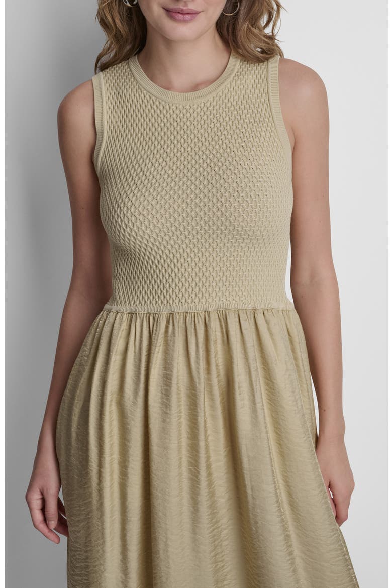 Sleeveless Diamond Knit Midi Dress, Alternate, color, MOJAVE DESERT