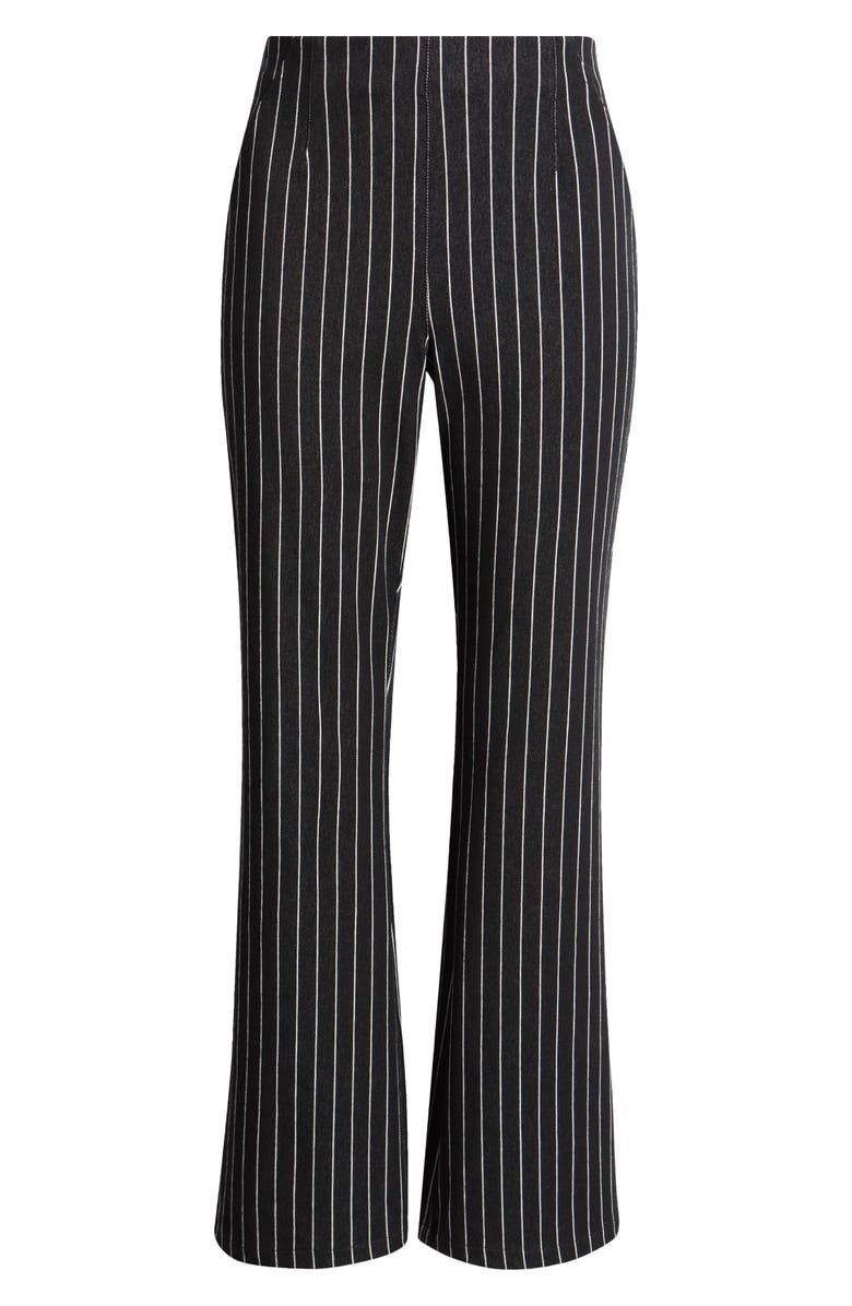 NIC+ZOE Railroad Stripe Bootcut Jeans, Alternate, color, Black Multi