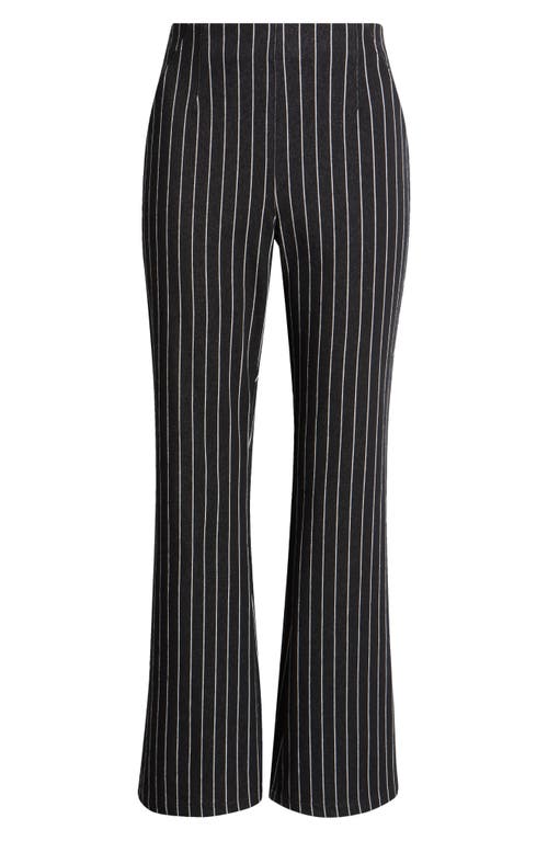 Nic + Zoe Nic+zoe Railroad Stripe Bootcut Jeans In Black