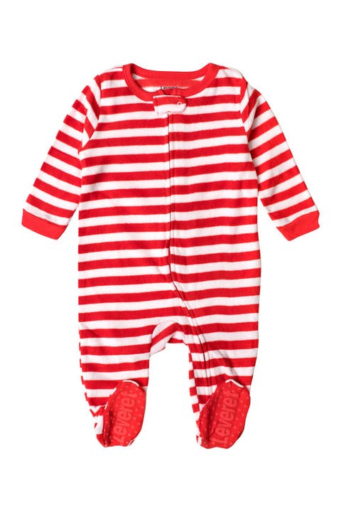 Fleece Footed Printed Holiday Pajamas