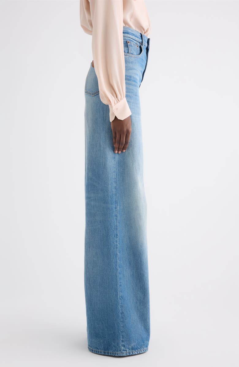 Chloé High Waist Wide Leg Jeans, Alternate, color, Dream Blue
