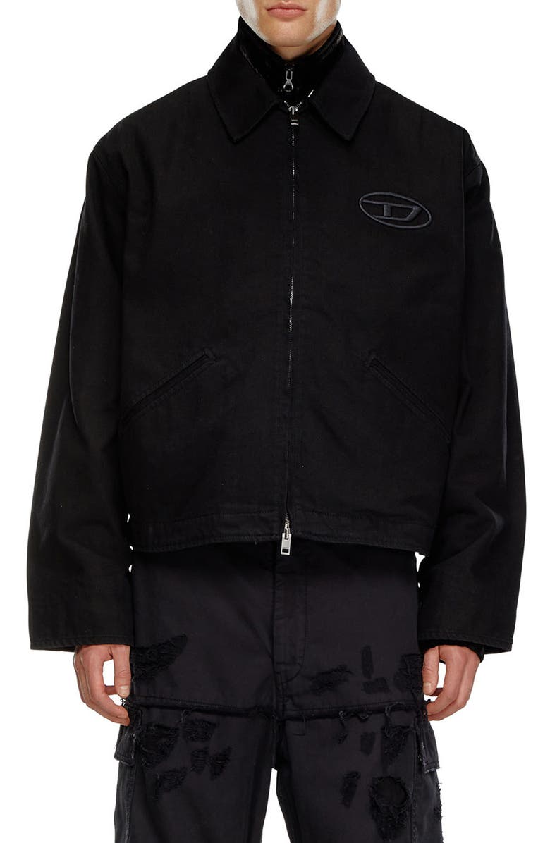 DIESEL<sup>®</sup> J-Taylor Bleach Zip Denim Jacket, Main, color,